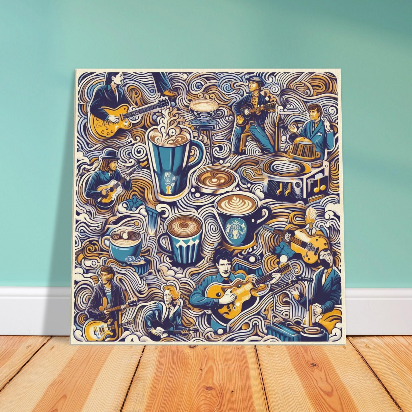 latte art print