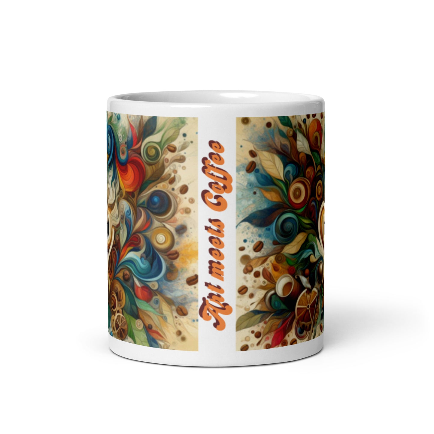 abstract art mug