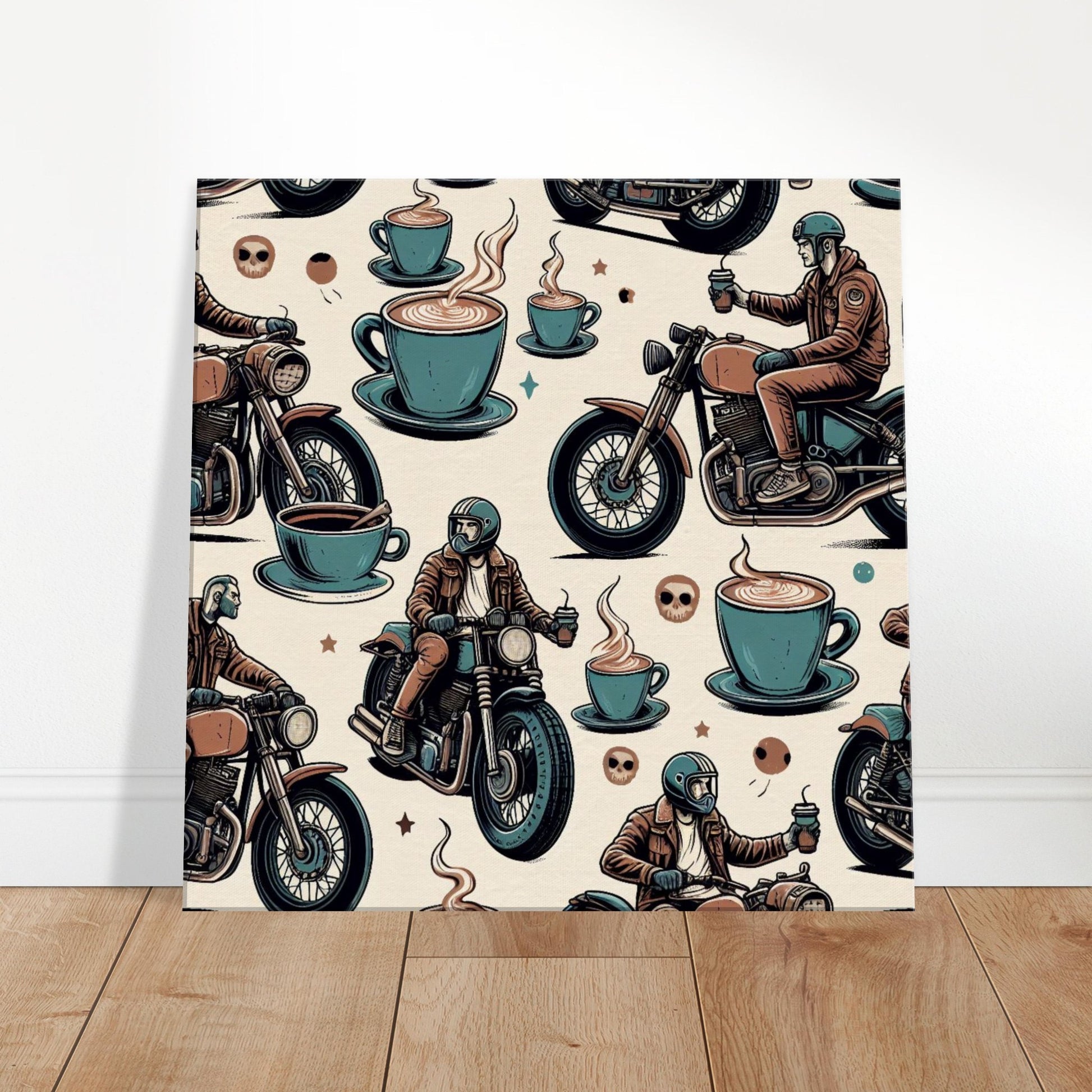 motorcycle wall art