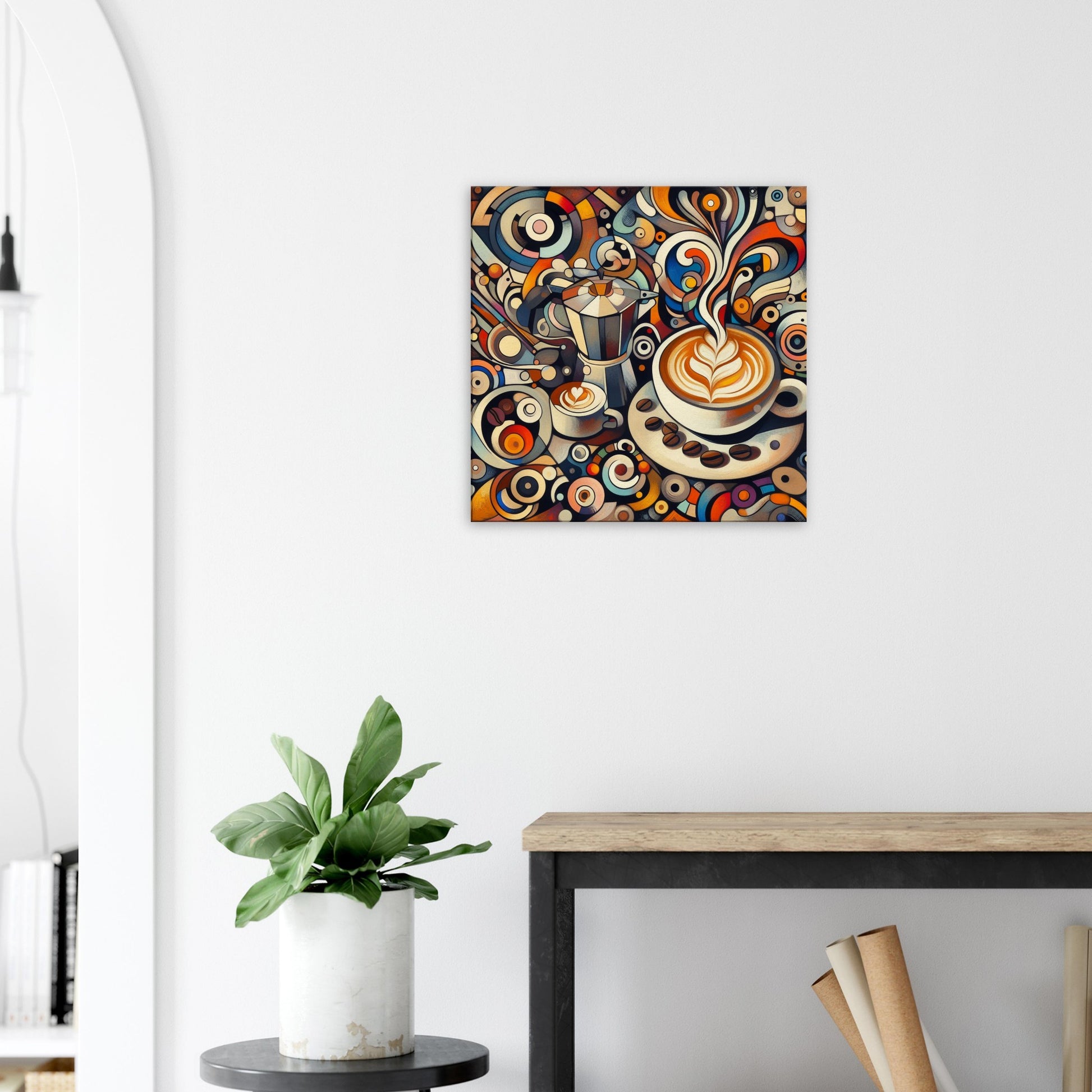 coffee canvas art