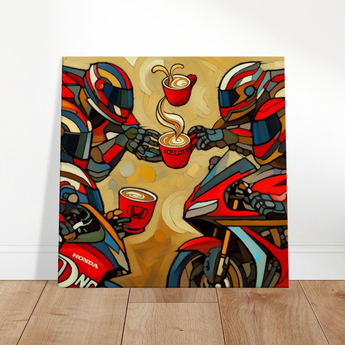 motorcycle wall art