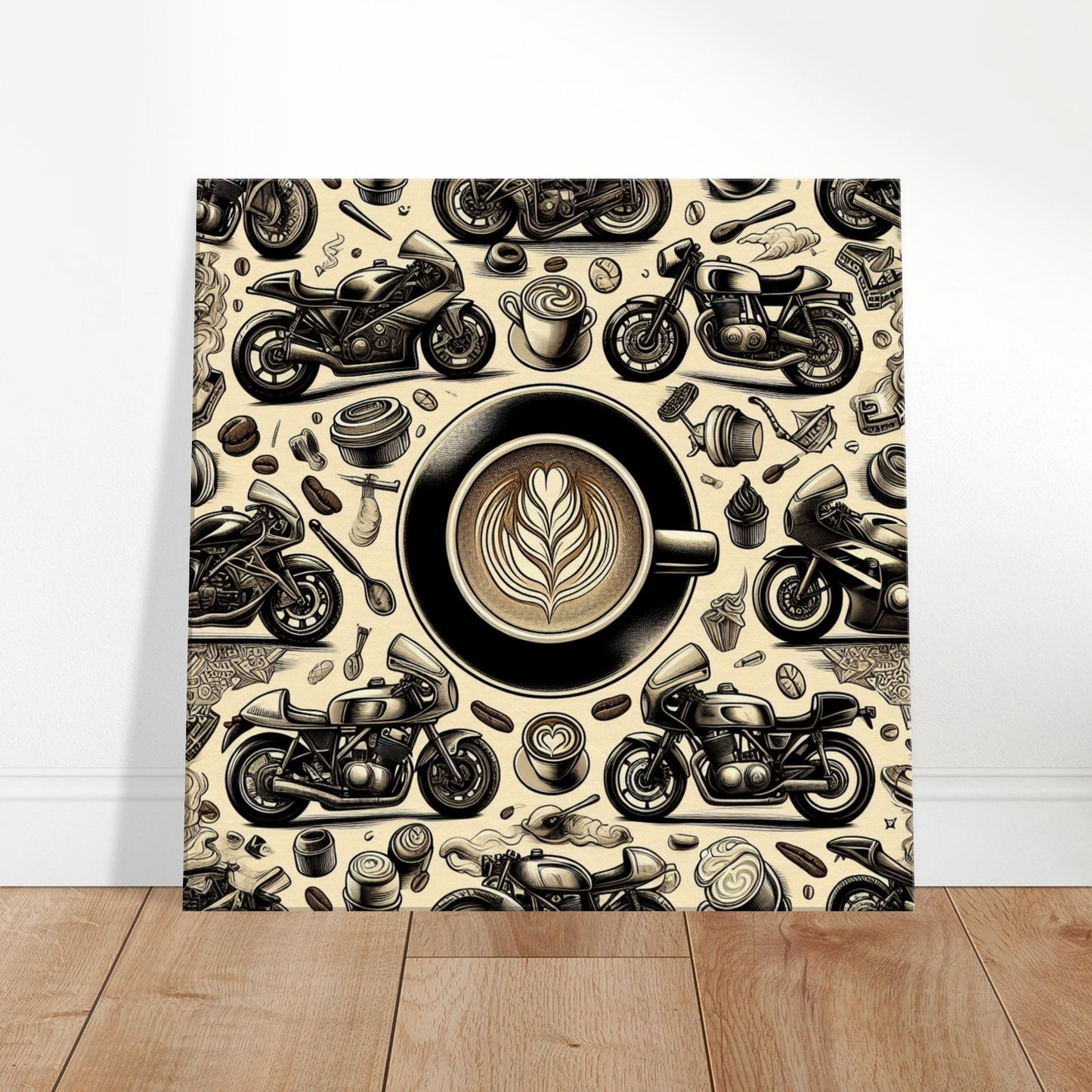 motorcycle wall art