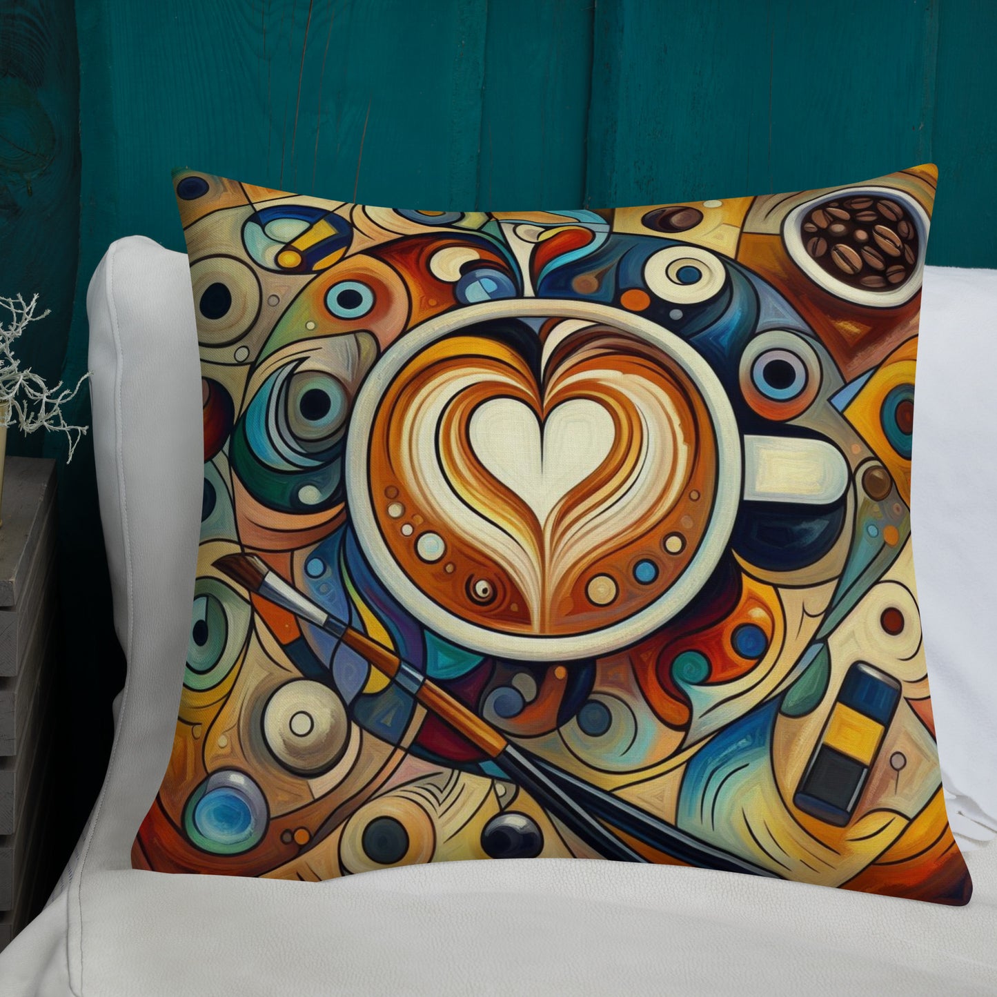 art cushion