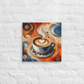 Latte Swirl - Abstract Coffee Canvas print