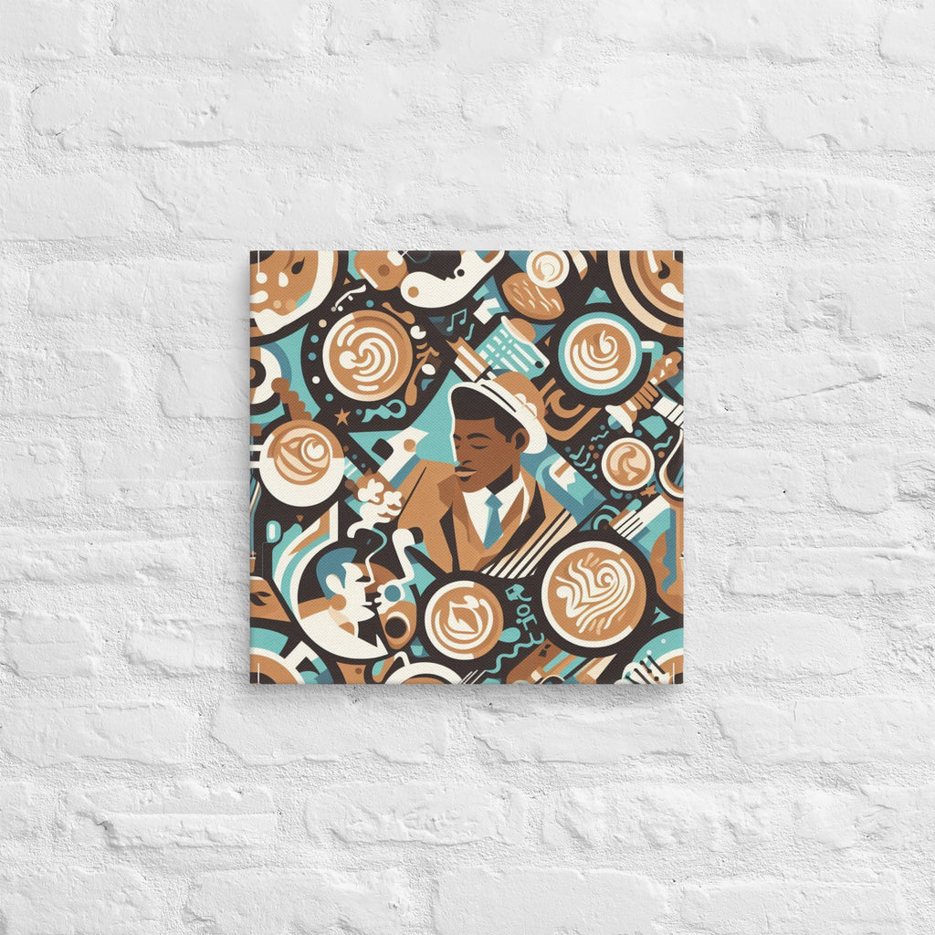60s R&B – Cubist Coffee & Music canvas art