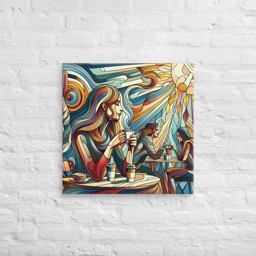 Spring Sun Café – Coffee Seasons canvas print