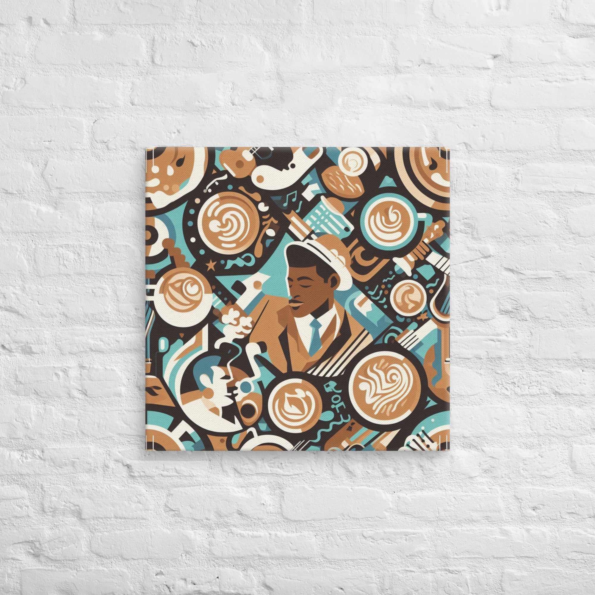 60s R&B – Coffee & Music Canvas Art | Bean Here