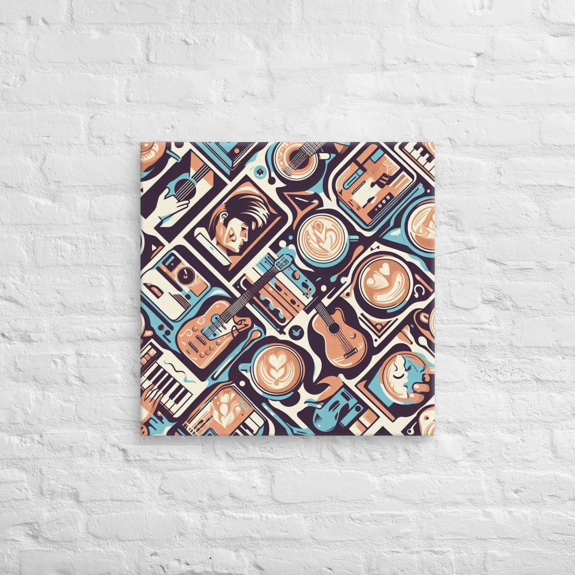 80s New Wave – Coffee & Music Canvas Art | Bean Here