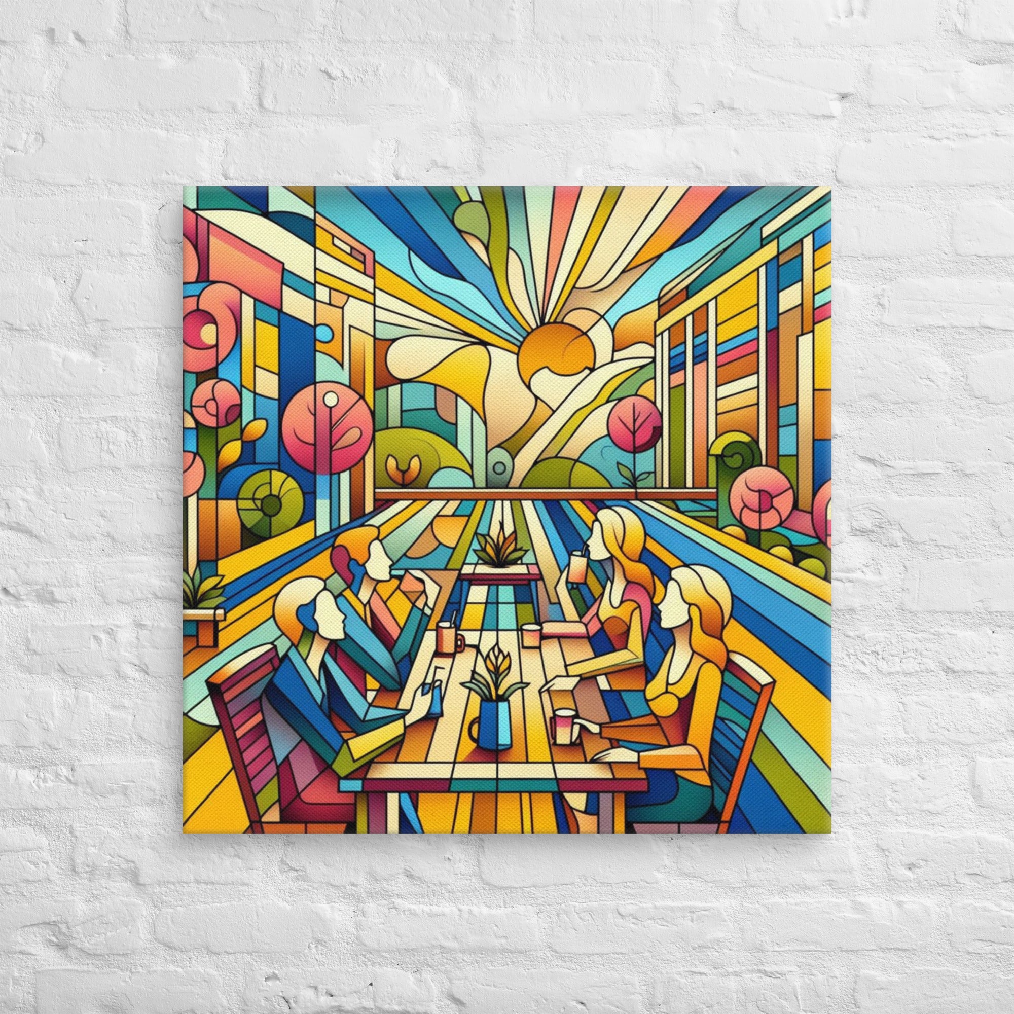 Sunlit Café Café Culture Coffee Artwork