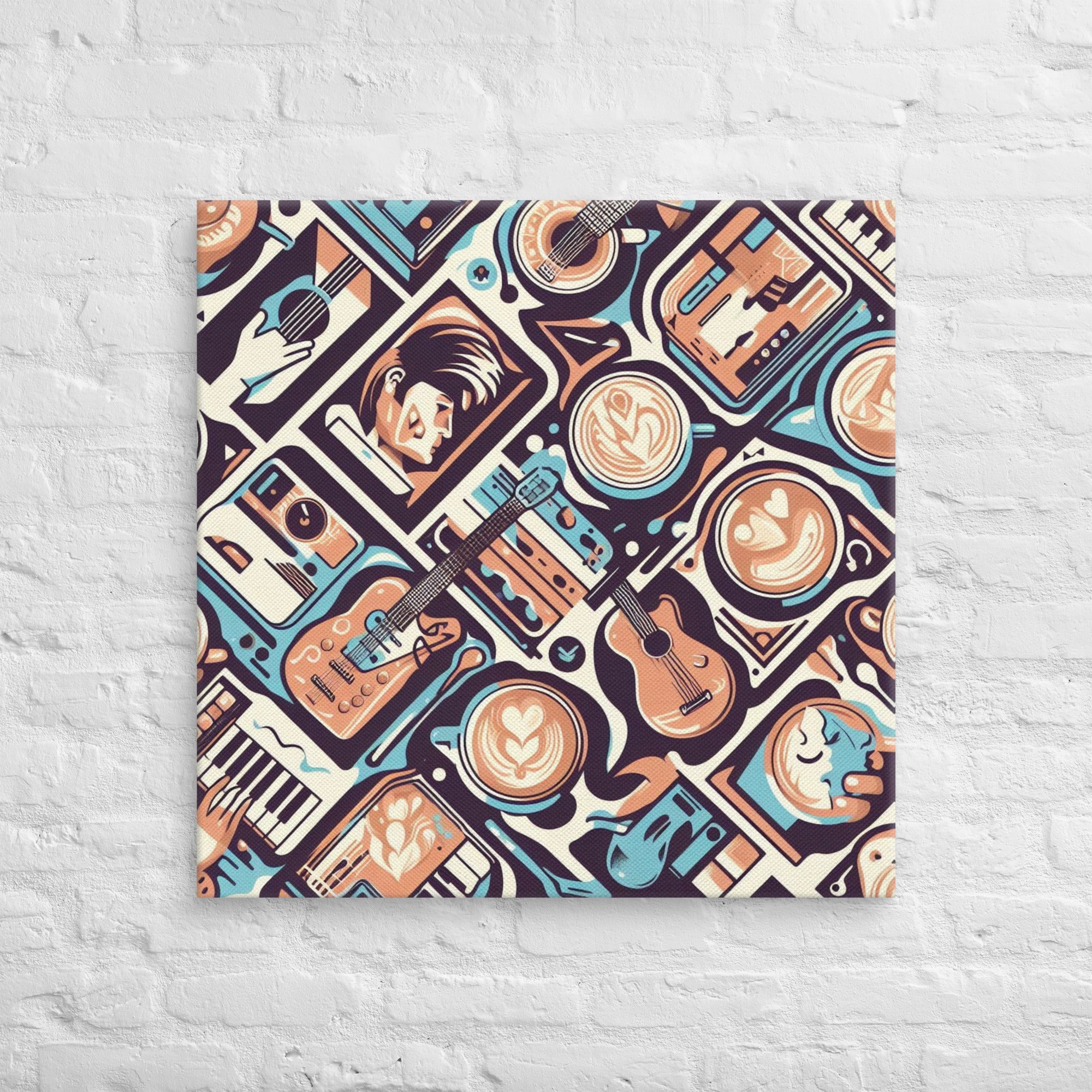 80s New Wave – Coffee & Music Canvas Art | Bean Here