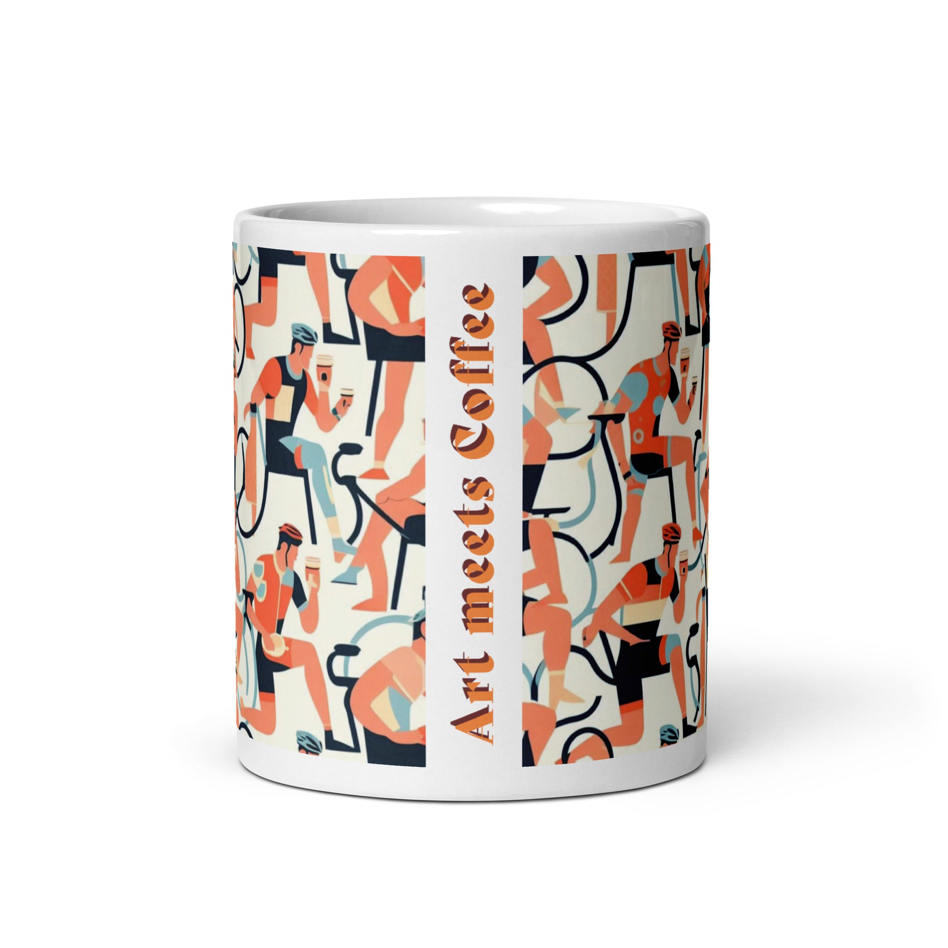 cycling art mugs