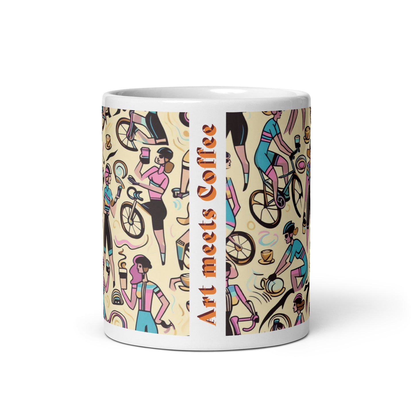 cyclist mug front view