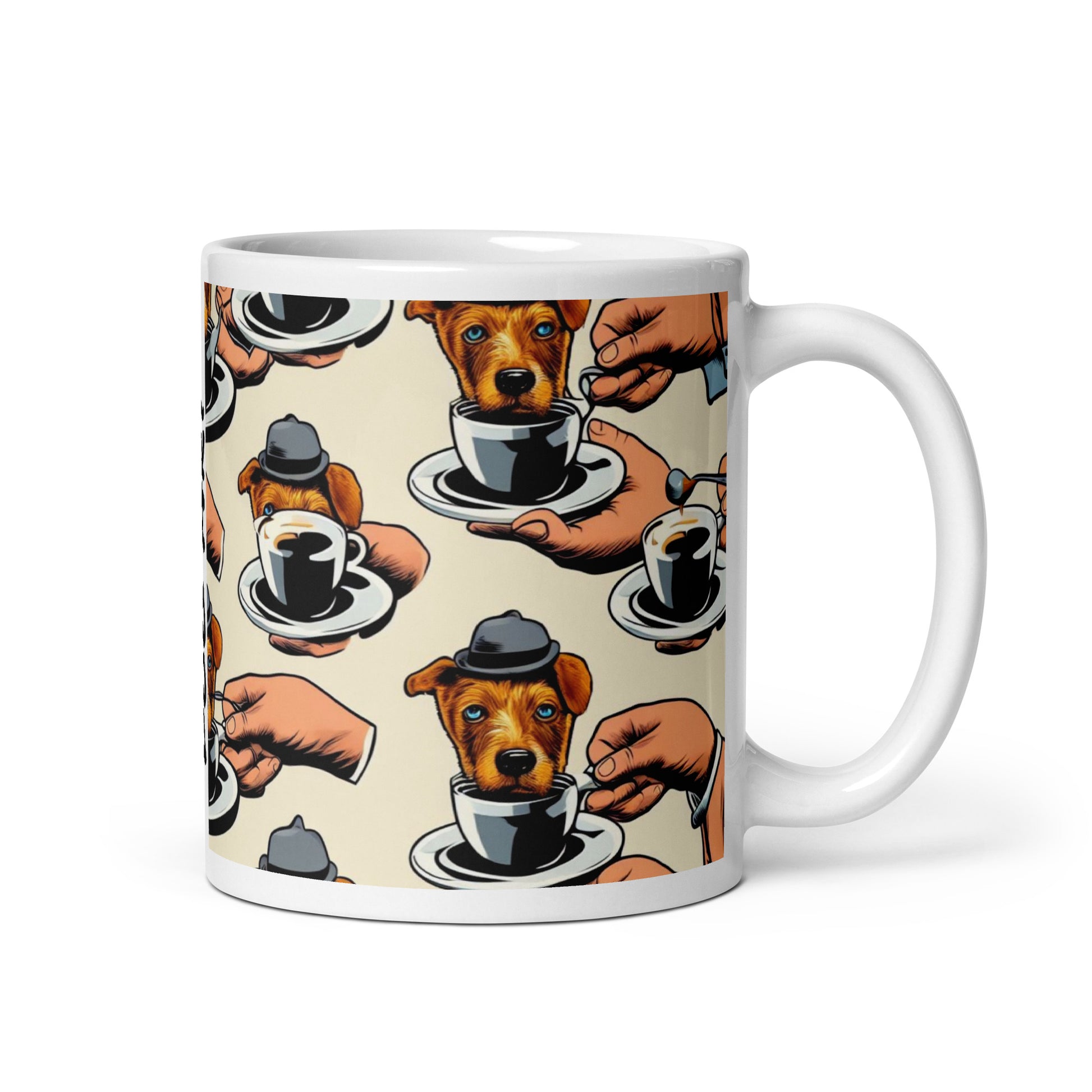 dog art mug by Magritte