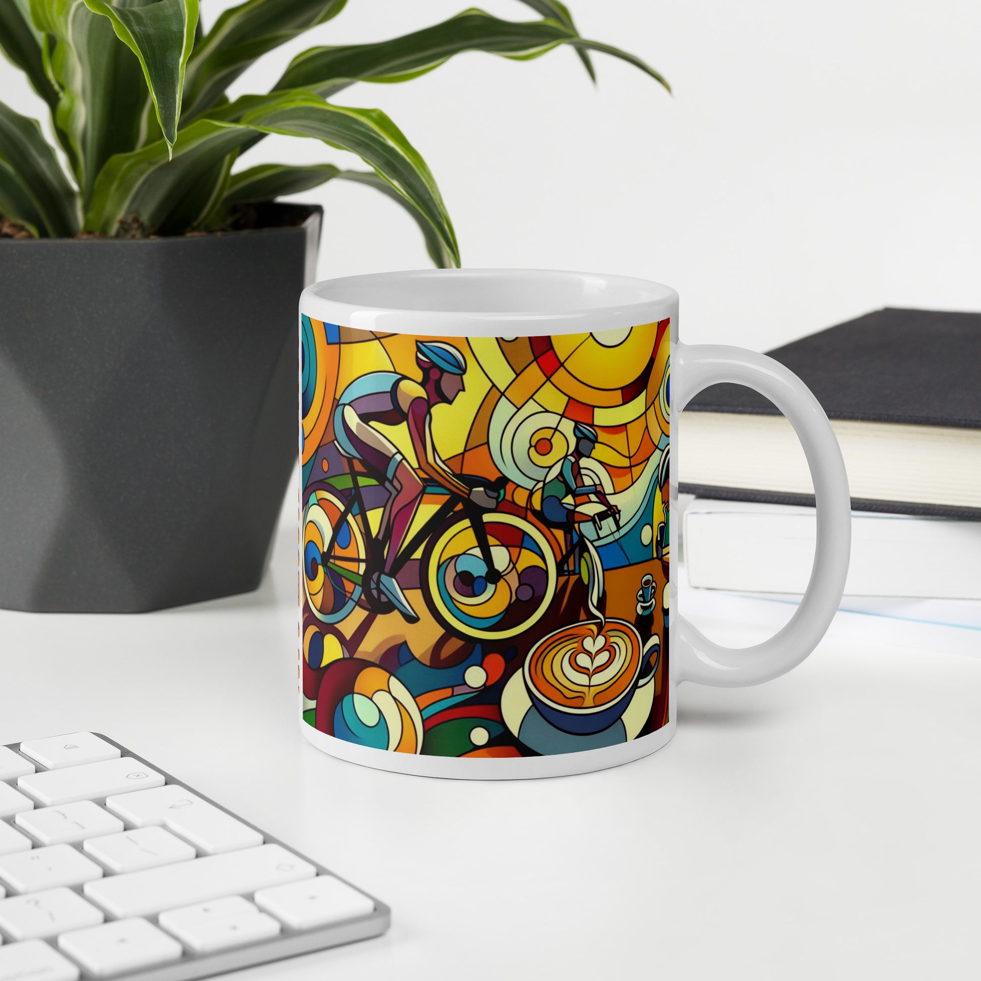 cycle art mug