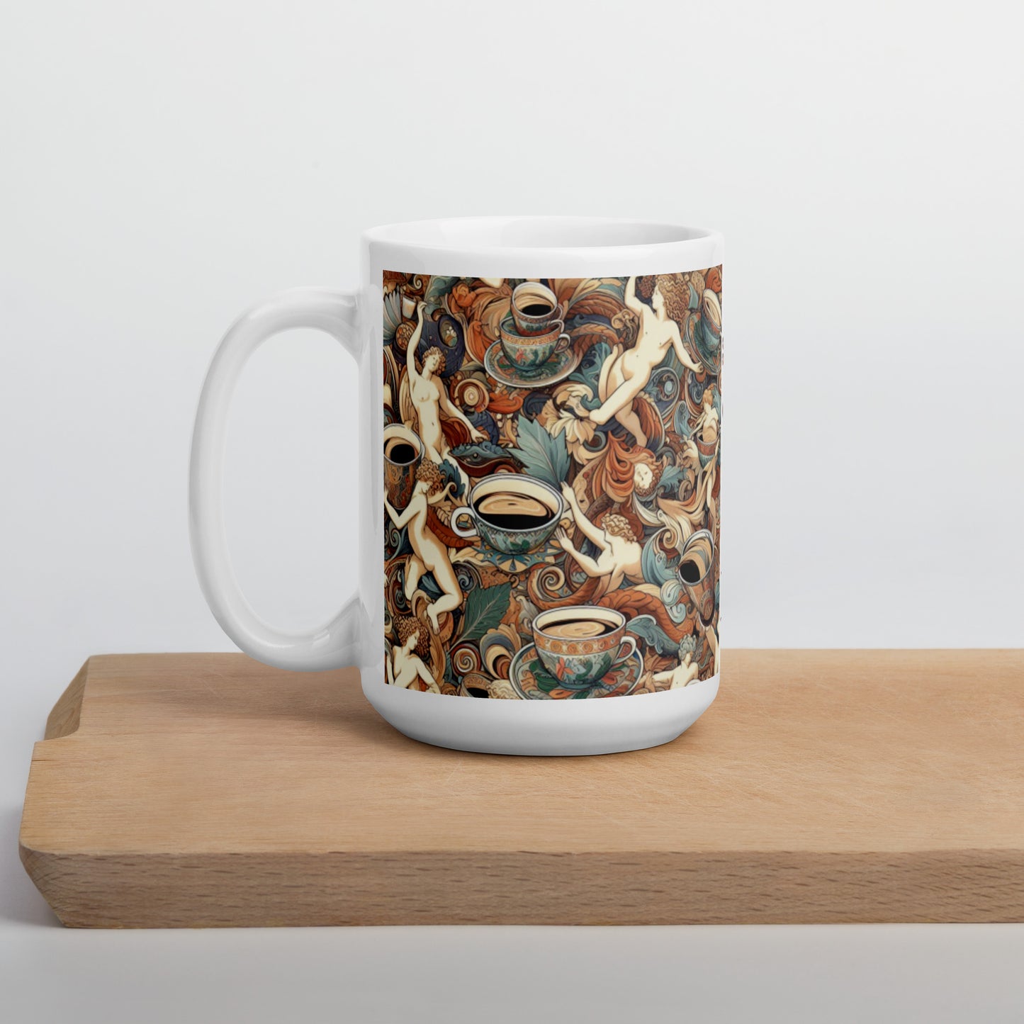 Botticelli style art mug