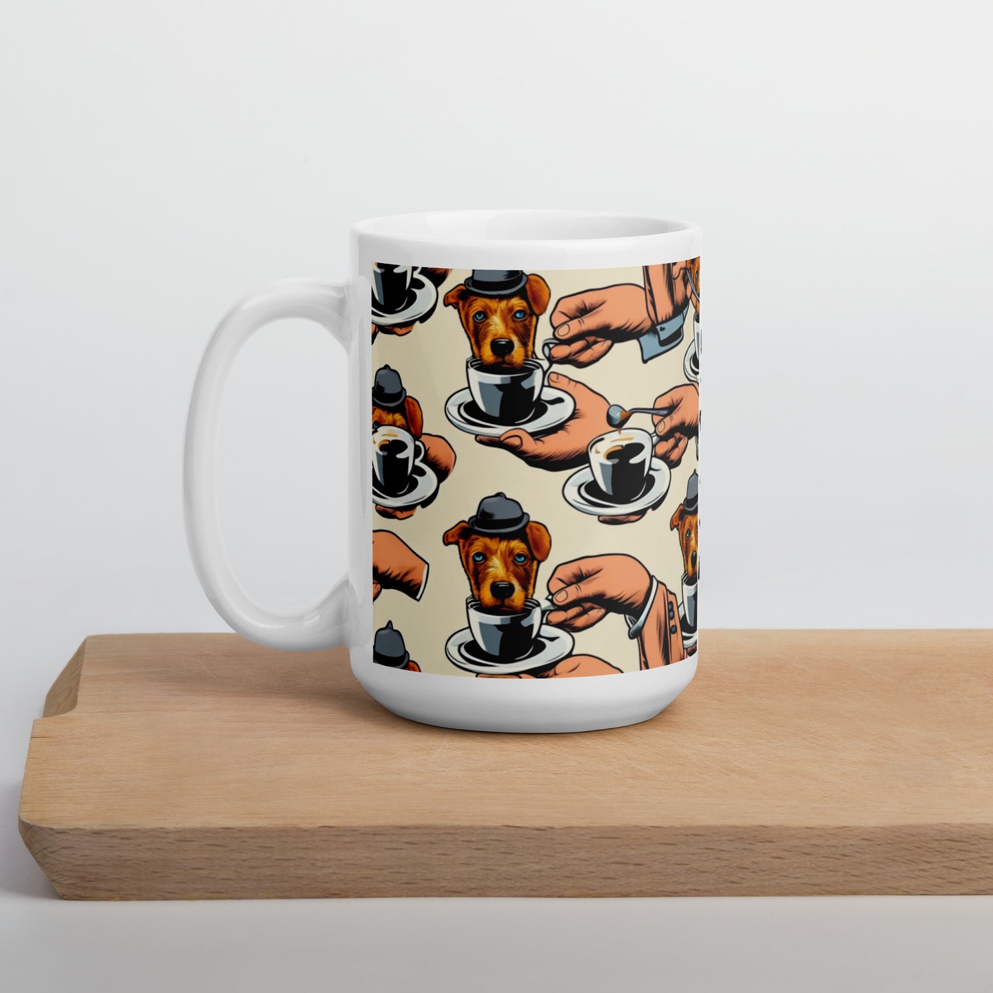 Magritte style art mug