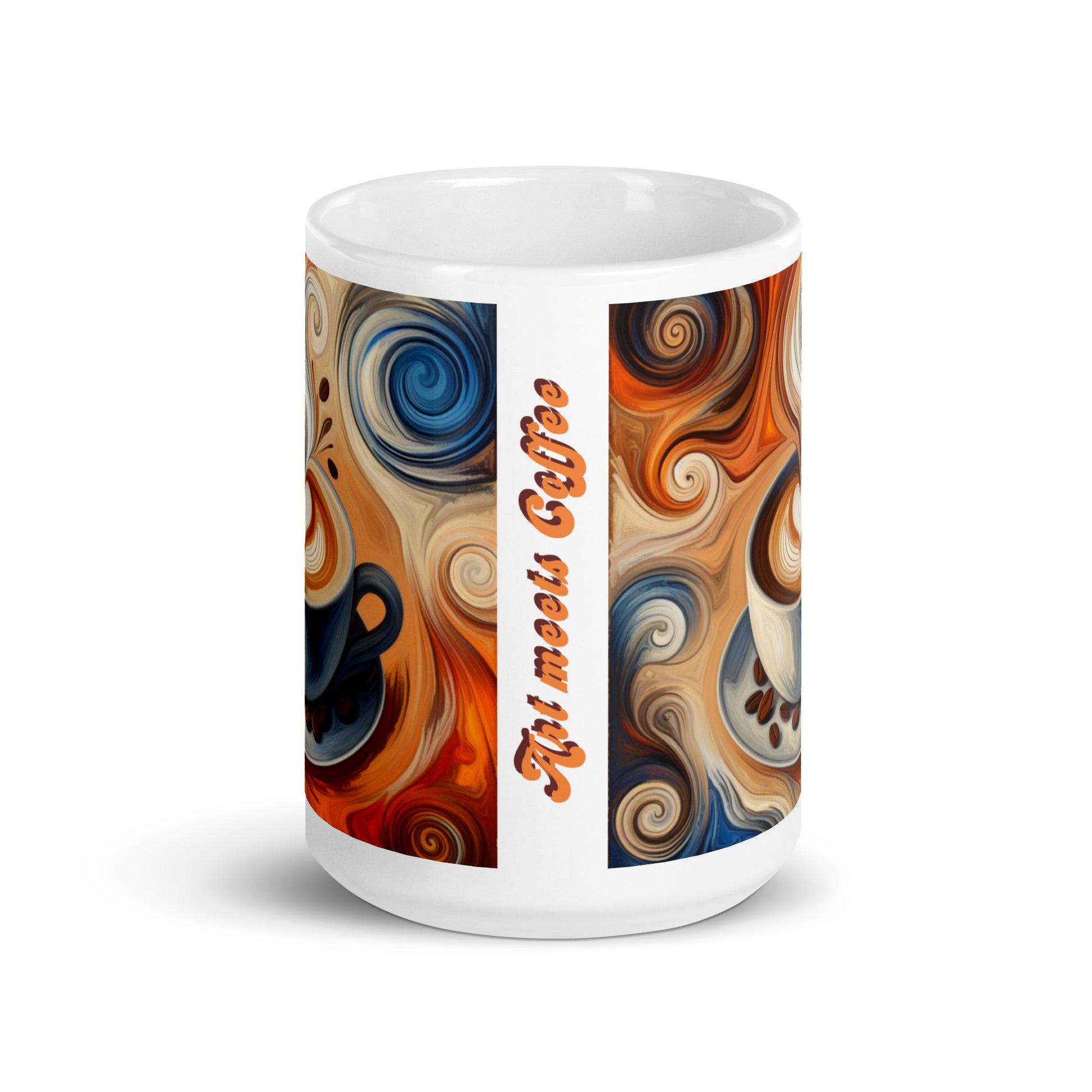 abstract art mug