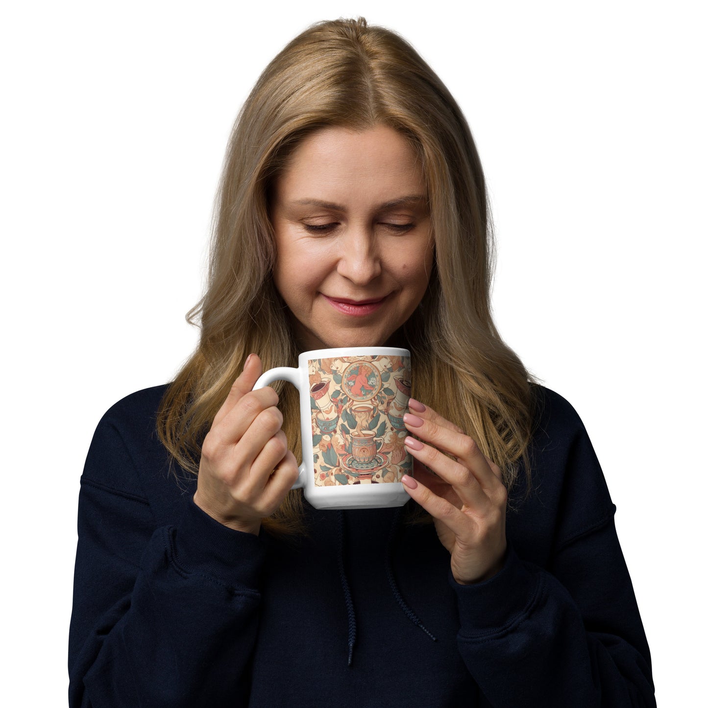 woman enjoying coffee break