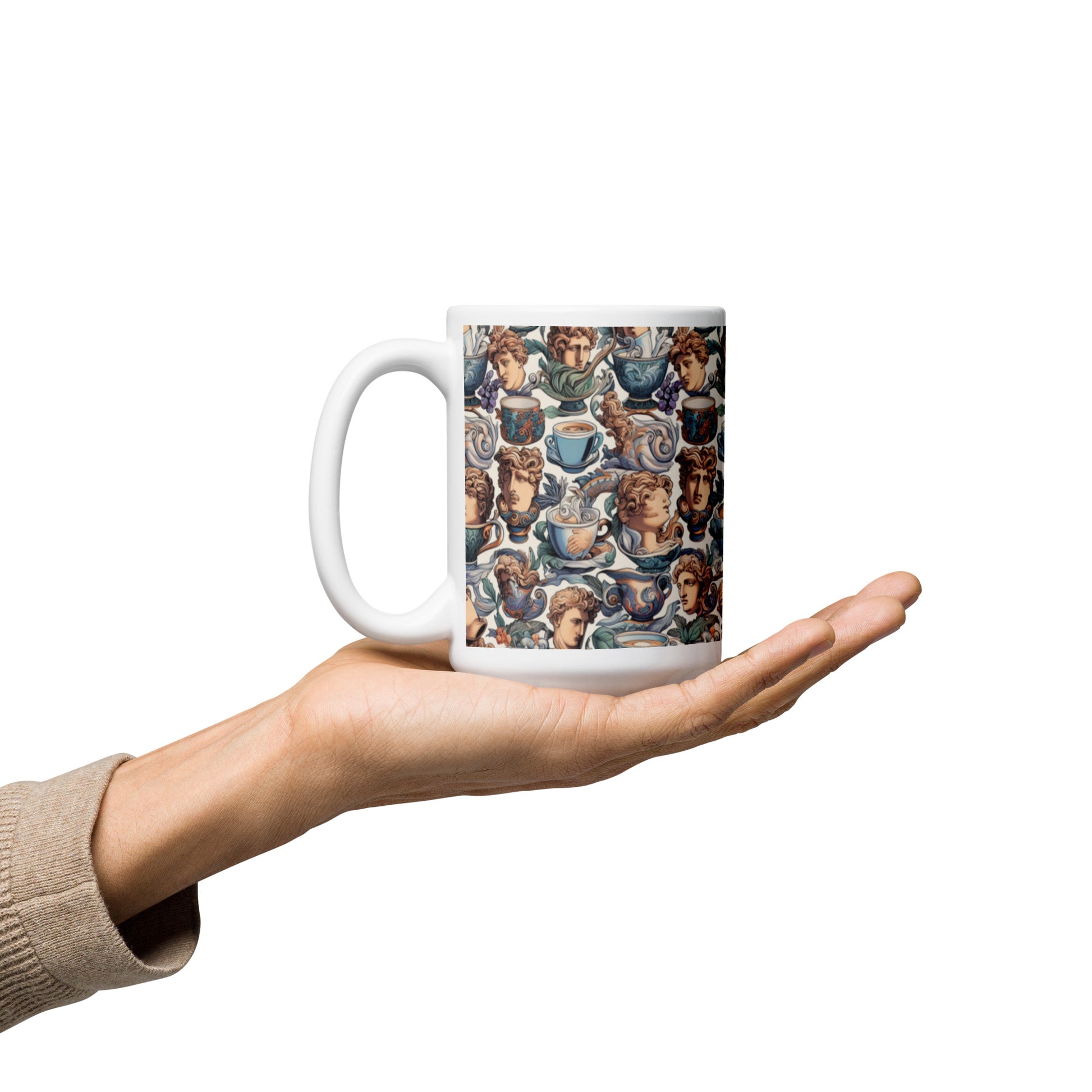 art mug on hand